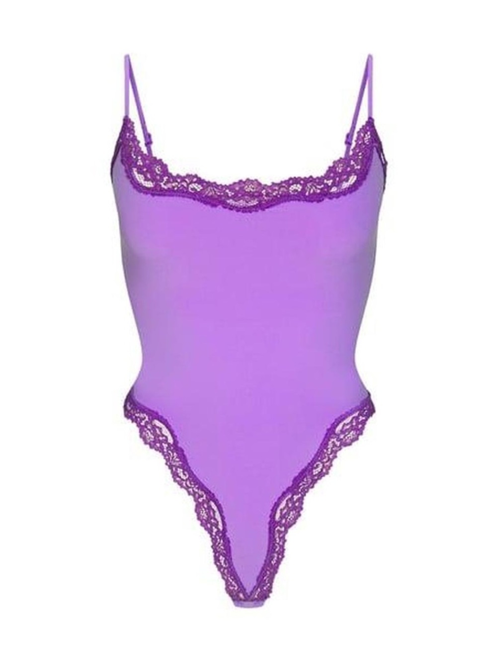 SKIMS Ultra Violet Lace Cami Bodysuit